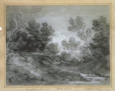 A Woodland Stream by Thomas Gainsborough